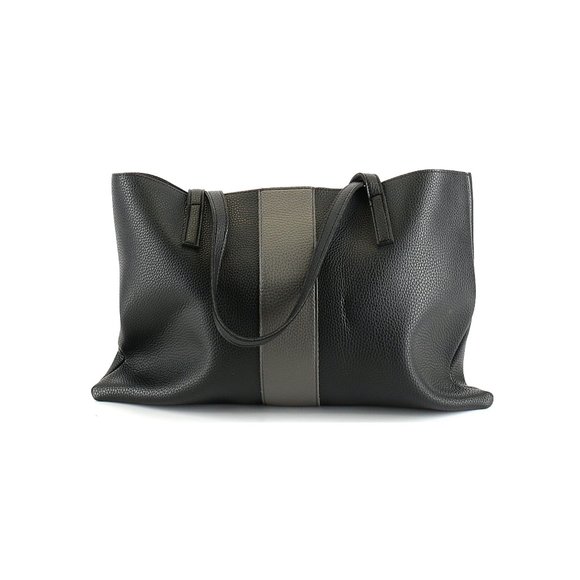 Vince Camuto Luck Tote - Vegan Leather, Black and Grey - New Mint Condition - Picture 1 of 7